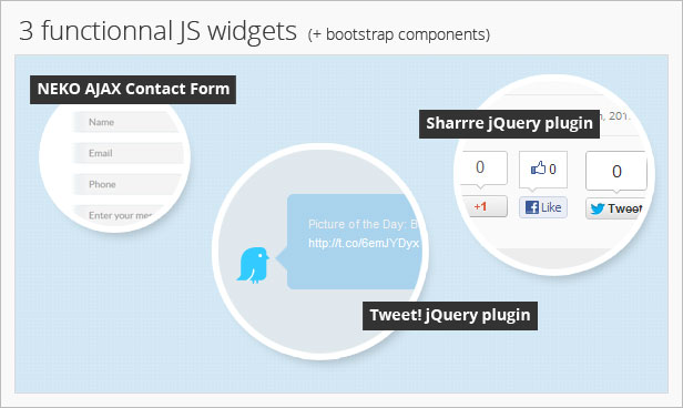 superweb bootstrap template sliders